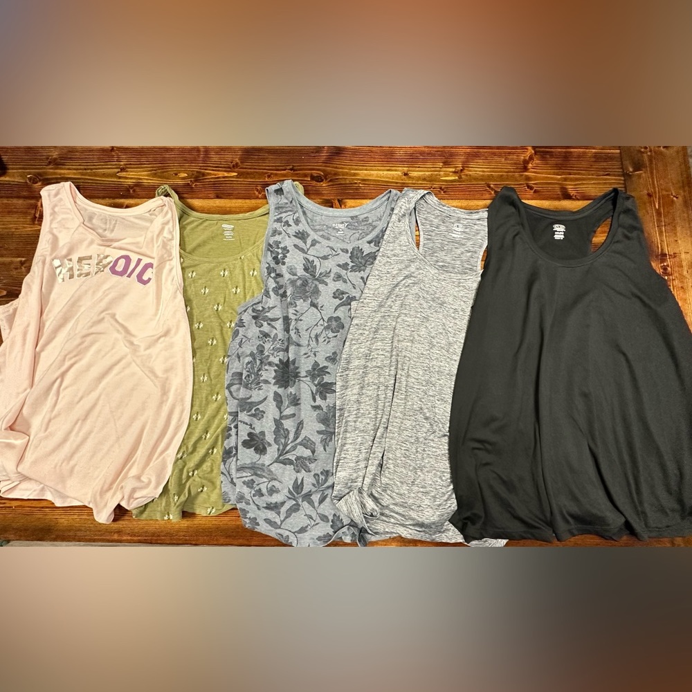 5 XXL (or fit like) tank tops